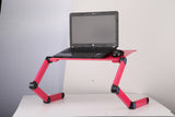 ergonomic laptop table stand adjustable desk holder portable laptop stand desk with mouse pad tray adjustable notebook laptop desk stand folding design