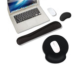 Memory Foam Wrist Rest Set - Keyboard & Mouse Pad