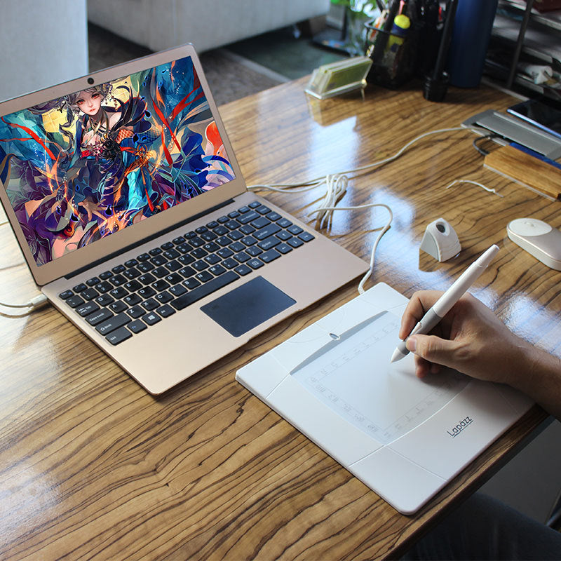 USB Drawing Tablet with Pen - Digital Graphics Pad for PC