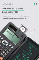 2-in-1 Scientific Calculator with LCD Writing Tablet