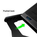 Laptop Cooling Pad with Adjustable Stand - 6 Speed Fans