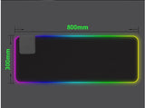RGB gaming mouse pad for gaming setup. large RGB LED mouse pad desk  mat gaming desk RGB mouse pad smooth cloth surface. gaming desk RGB mouse pad smooth cloth surface
