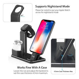 4 in 1 wireless charger dock for apple devices airpods iphone watch charging dock 4 in 1 station fast wireless 4 in 1 airpods charging holder