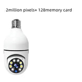 wifi bulb security camera with night vision 1080p hd wifi bulb camera smart security wifi bulb camera for indoor home monitoring