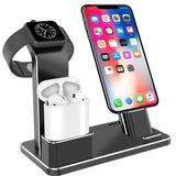 4 in 1 airpods charging dock holder wireless station 4 in 1 wireless charging dock for airpods iphone watch magnetic 4 in 1 airpods charging station holder