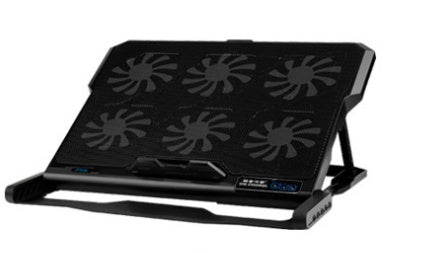 Laptop Cooling Pad with Adjustable Stand - 6 Speed Fans