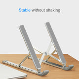 folding lifting desktop notebook tablet computer stand adjustable folding laptop stand for desk use portable laptop and tablet folding desk stand