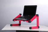 laptop notebook desk stand adjustable folding design portable laptop table stand with mouse pad support folding laptop desk stand for notebook and tablet