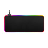 RGB gaming mouse pad large extended desk mat. large RGB gaming mouse pad for keyboard and mouse. LED RGB gaming mouse pad colorful desk setup