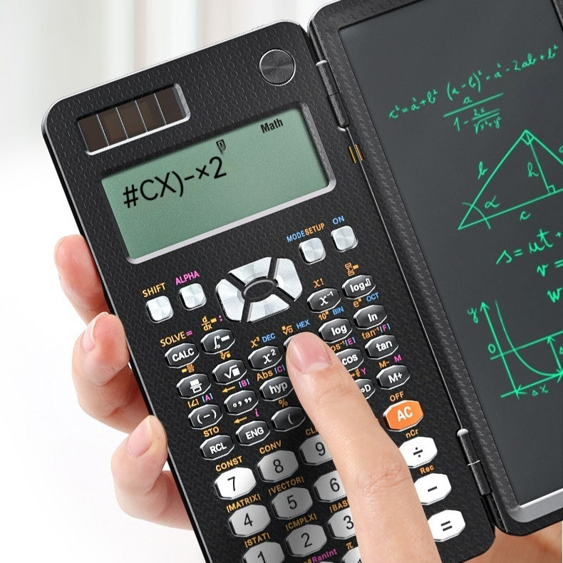 2-in-1 Scientific Calculator with LCD Writing Tablet