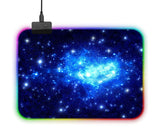 anti slip RGB gaming mouse pad desk mat. gaming mouse pad with colorful RGB border. extended RGB mouse pad for keyboard and mouse