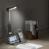 LED Desk Lamp with Wireless Charging & Pen Holder