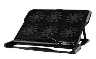Laptop Cooling Pad with Adjustable Stand - 6 Speed Fans