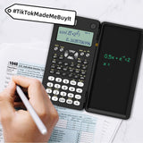 2-in-1 Scientific Calculator with LCD Writing Tablet