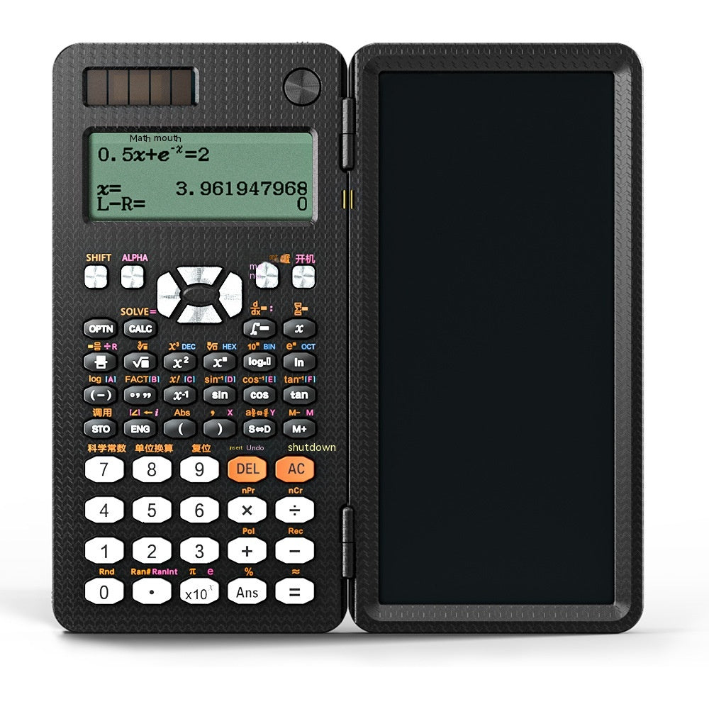 2-in-1 Scientific Calculator with LCD Writing Tablet