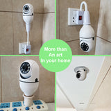 smart wifi bulb camera 4x zoom home monitor wireless bulb security camera 1080p hd video wifi bulb camera home security alarm monitor